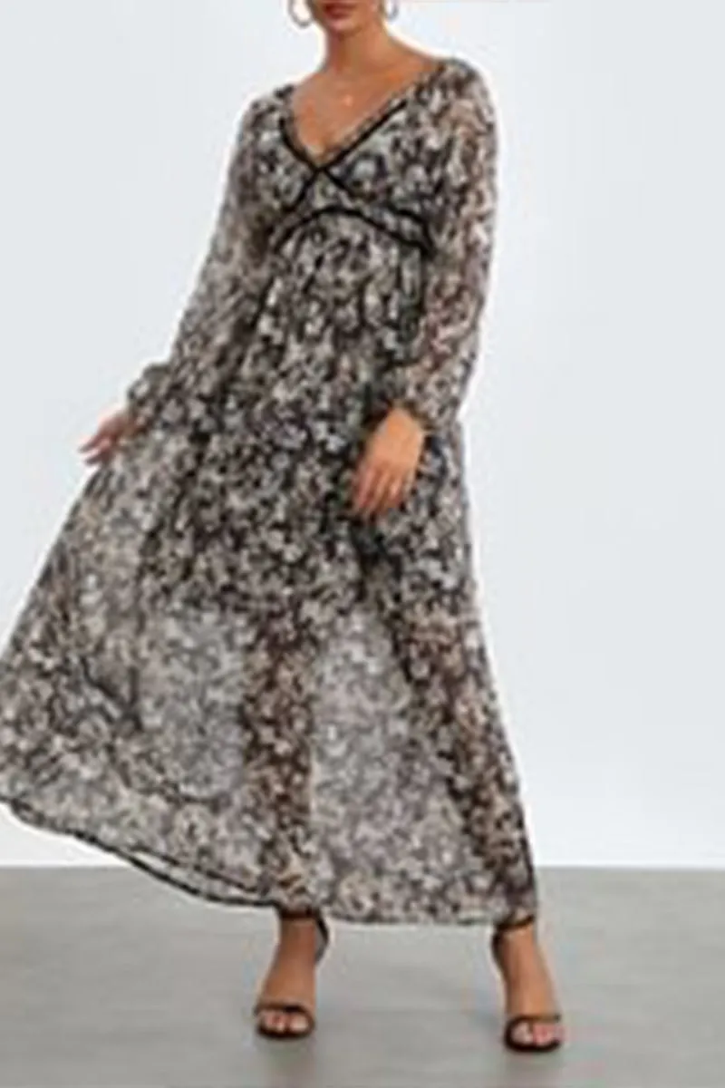 BR3295 Floral Chiffon Sundress