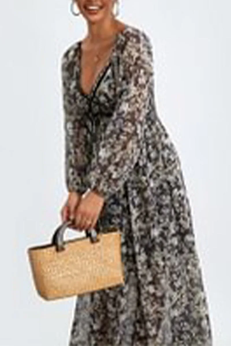 BR3295 Floral Chiffon Sundress
