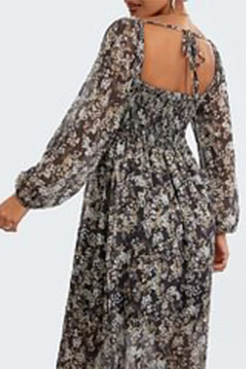 BR3295 Floral Chiffon Sundress