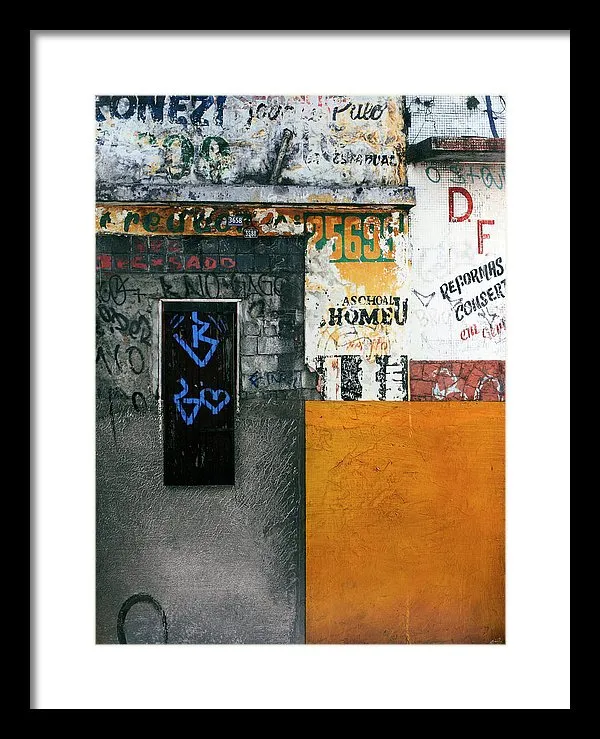 Brazil Graffit B - Framed Print