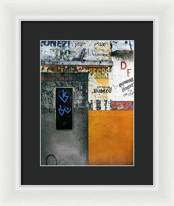 Brazil Graffit B - Framed Print