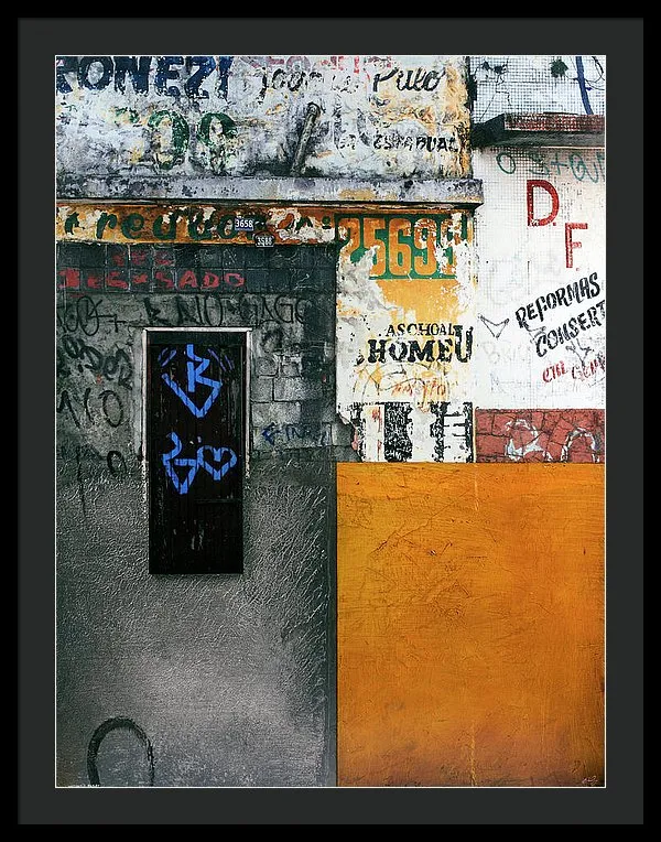 Brazil Graffit B - Framed Print