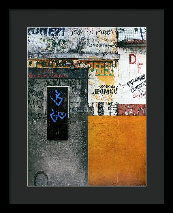 Brazil Graffit B - Framed Print