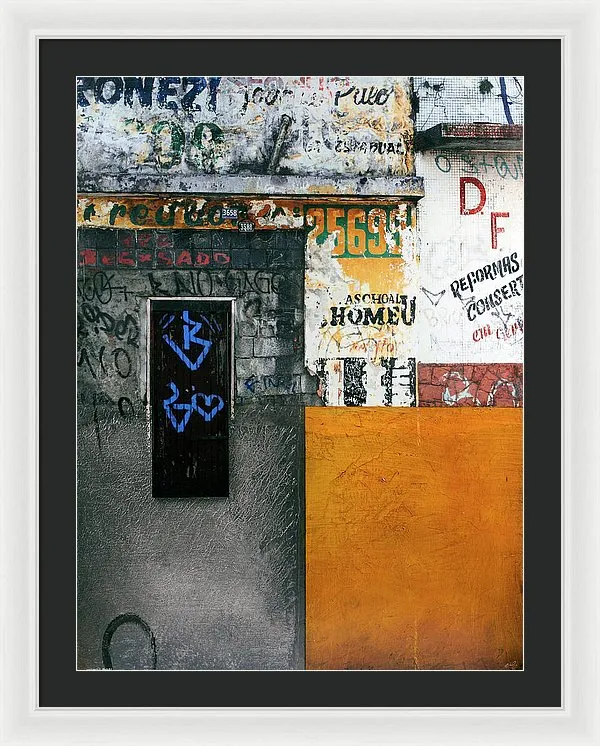 Brazil Graffit B - Framed Print