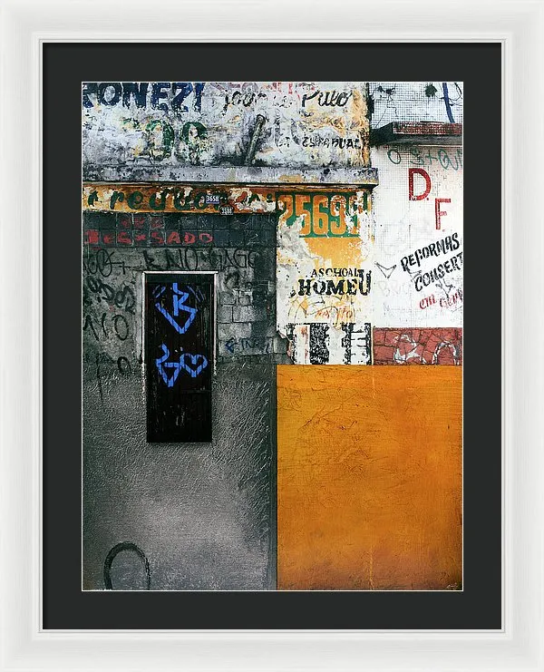 Brazil Graffit B - Framed Print