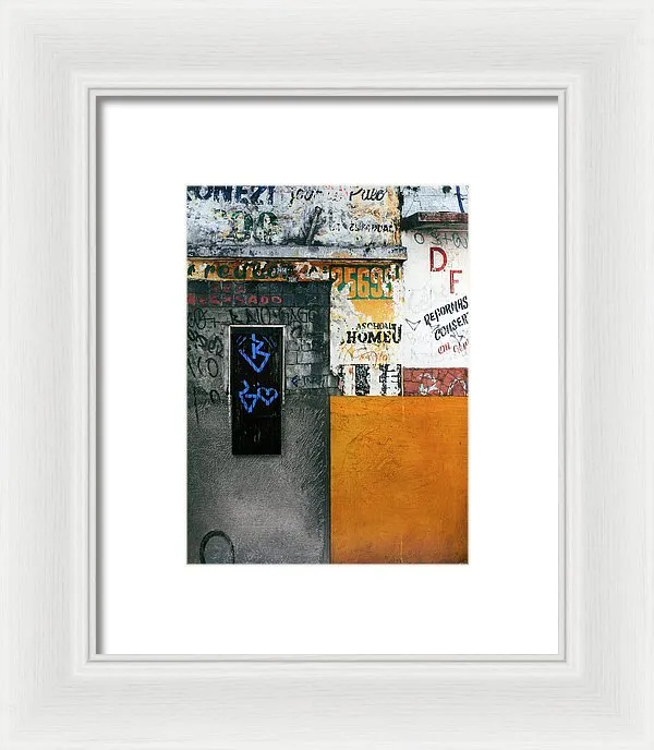 Brazil Graffit B - Framed Print