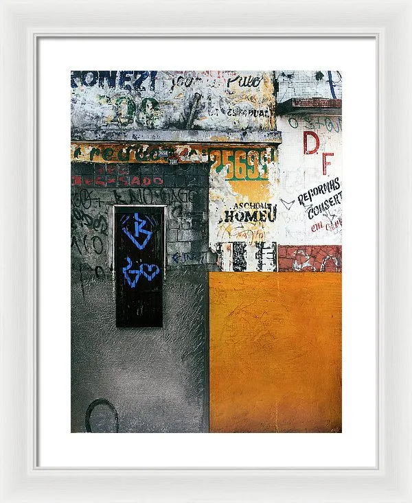 Brazil Graffit B - Framed Print