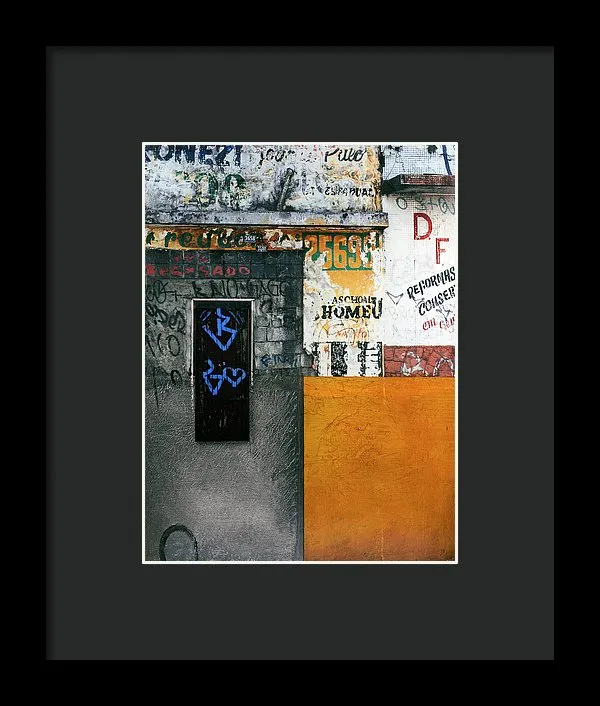 Brazil Graffit B - Framed Print