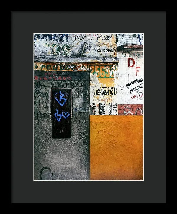 Brazil Graffit B - Framed Print