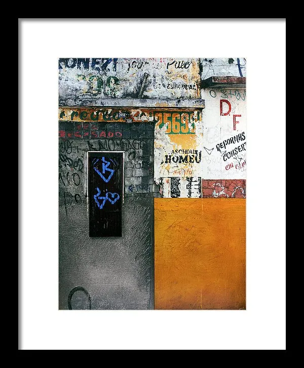 Brazil Graffit B - Framed Print
