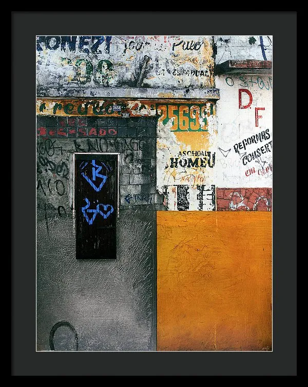 Brazil Graffit B - Framed Print