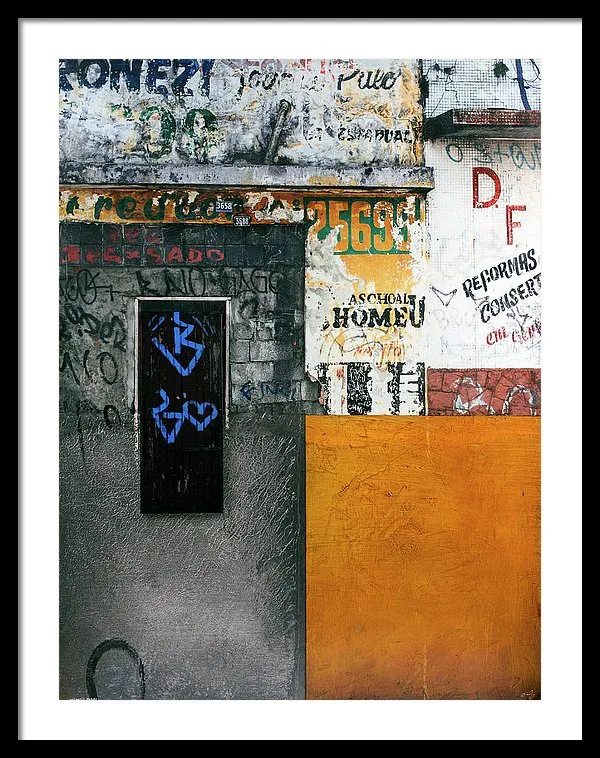 Brazil Graffit B - Framed Print
