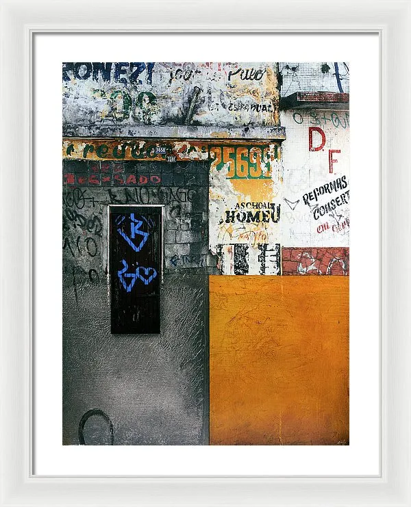 Brazil Graffit B - Framed Print