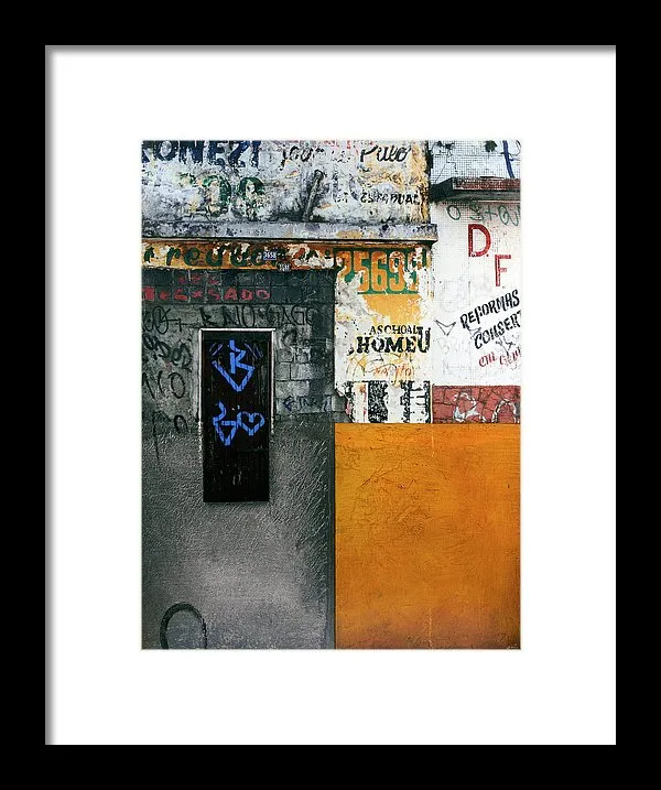 Brazil Graffit B - Framed Print