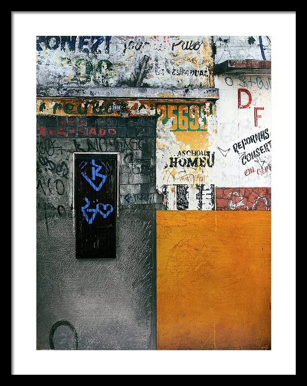 Brazil Graffit B - Framed Print