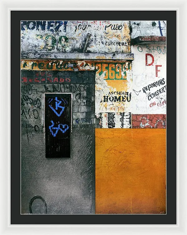 Brazil Graffit B - Framed Print