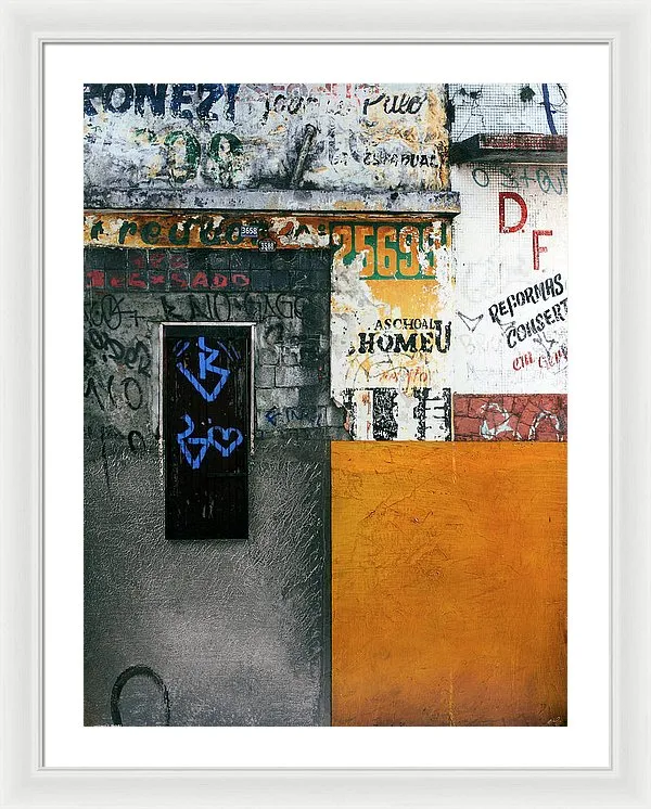 Brazil Graffit B - Framed Print