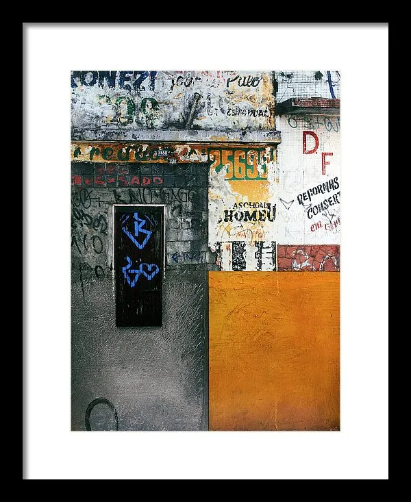 Brazil Graffit B - Framed Print