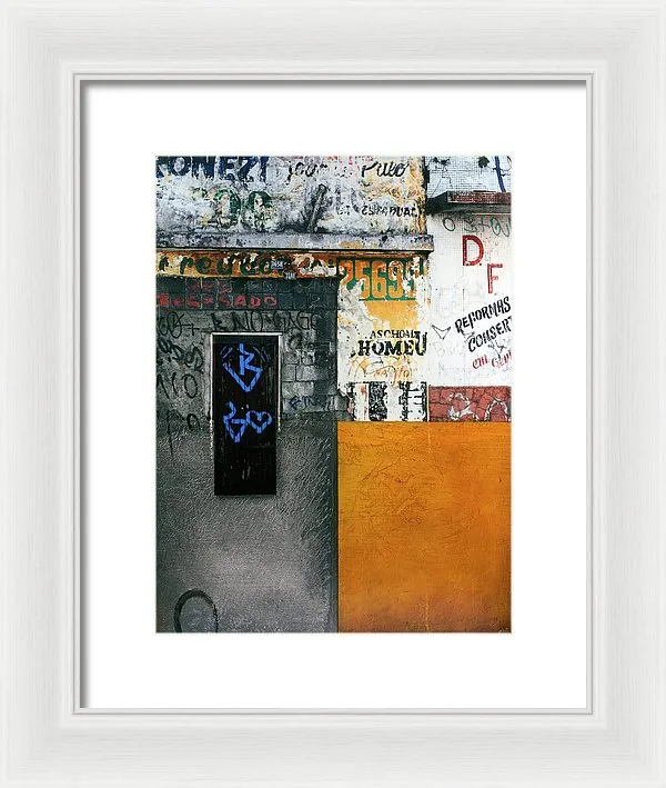 Brazil Graffit B - Framed Print