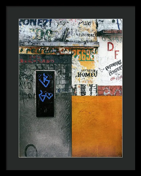 Brazil Graffit B - Framed Print