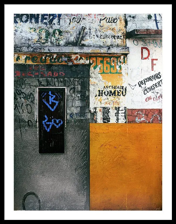 Brazil Graffit B - Framed Print