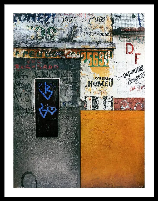 Brazil Graffit B - Framed Print