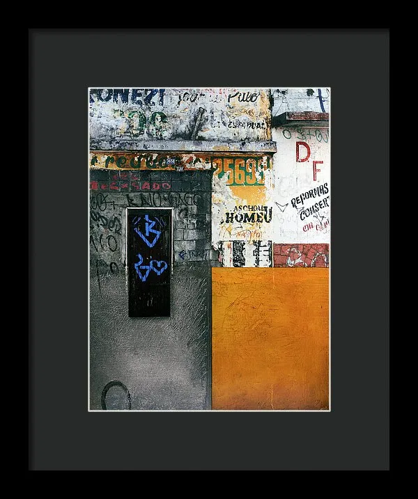 Brazil Graffit B - Framed Print