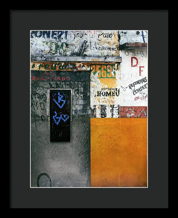 Brazil Graffit B - Framed Print