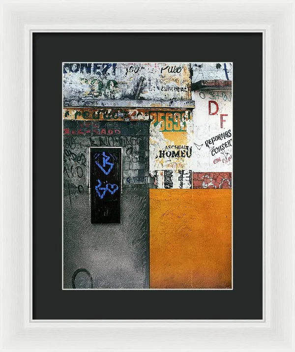 Brazil Graffit B - Framed Print