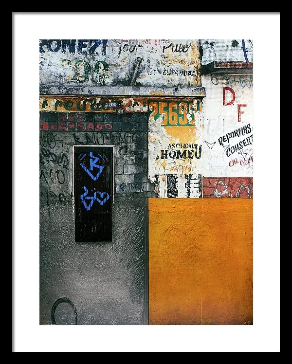 Brazil Graffit B - Framed Print