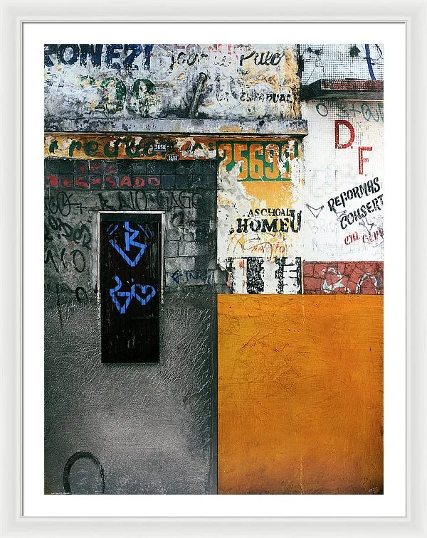 Brazil Graffit B - Framed Print