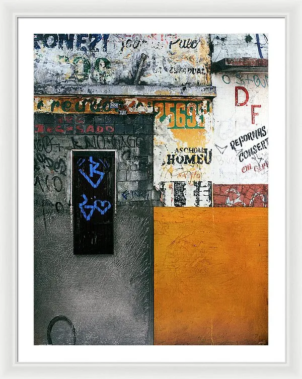 Brazil Graffit B - Framed Print