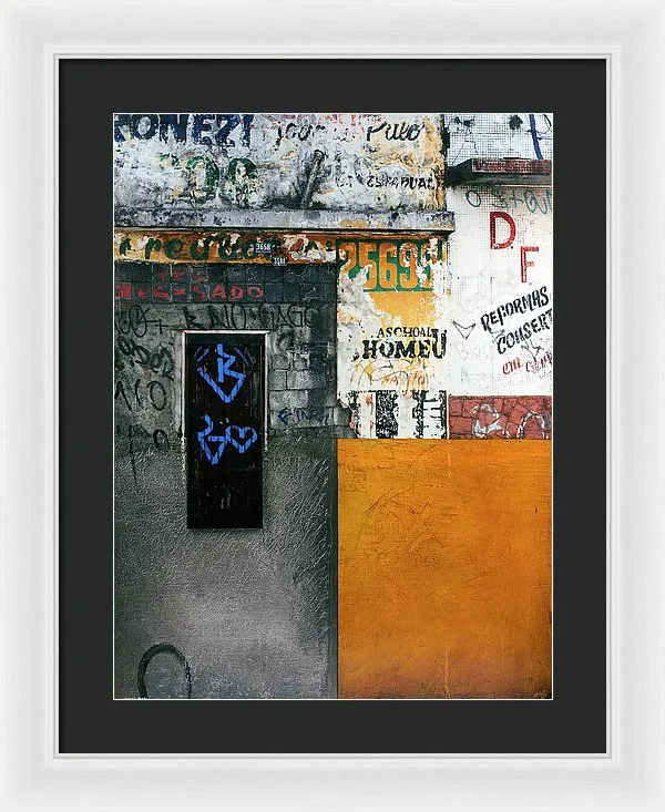 Brazil Graffit B - Framed Print