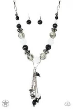 Break A Leg Black Blockbuster Necklace