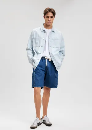Bremen Agean Blue Street Denim Jean Shorts