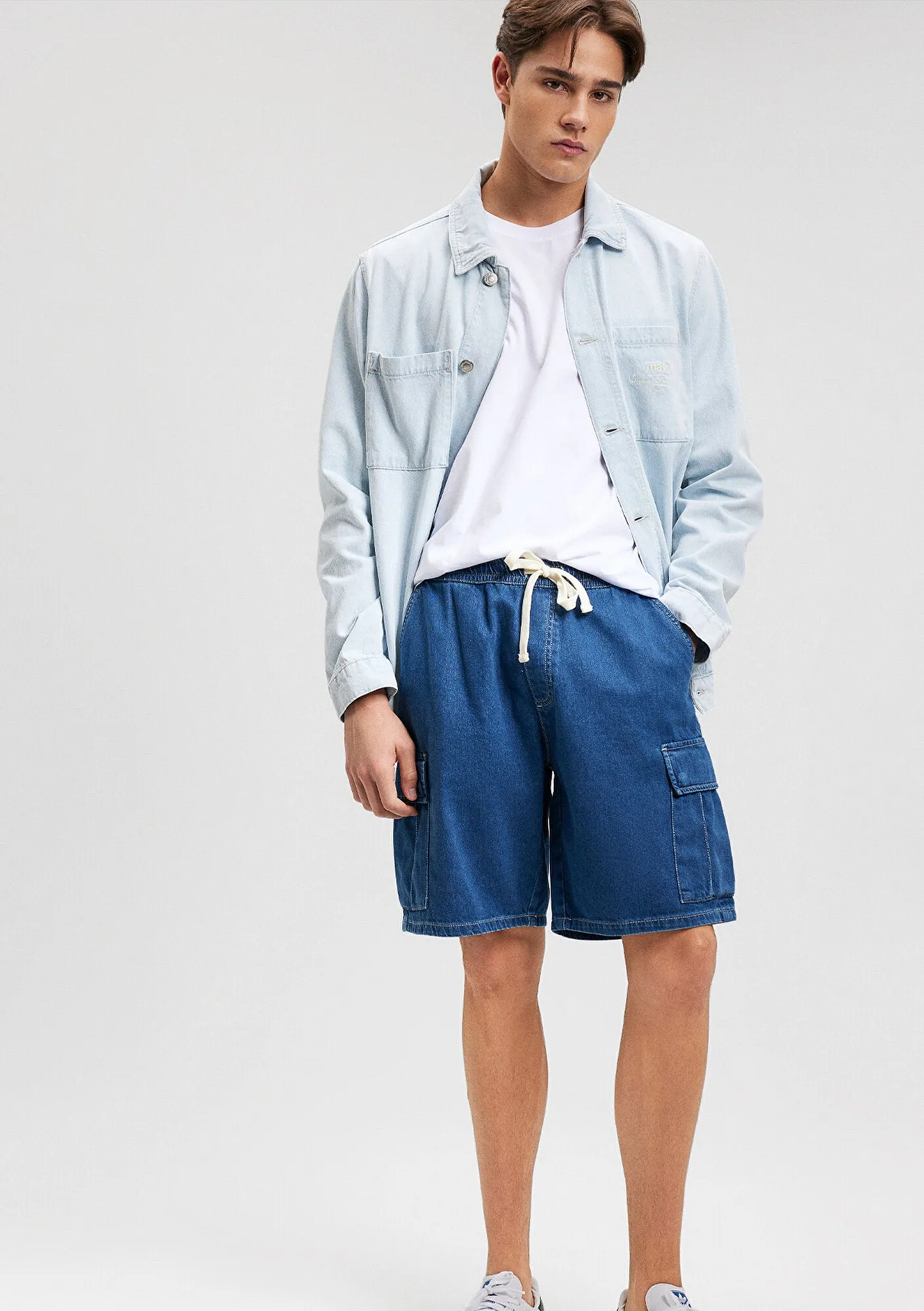 Bremen Agean Blue Street Denim Jean Shorts