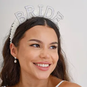 Bride Pearl Embellished Headband