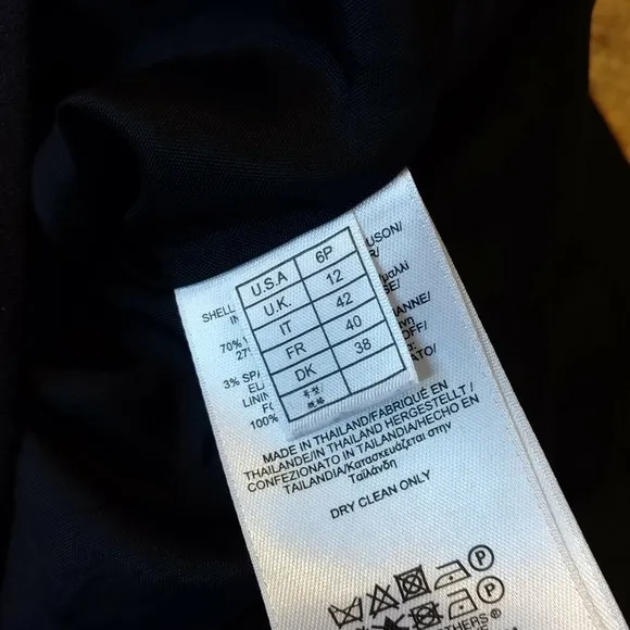 Brooks Brothers 346 wool blend dress size 6P