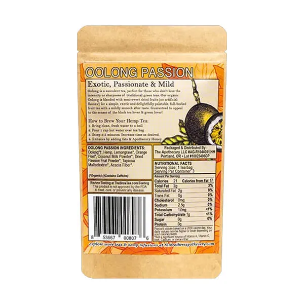 Brothers Apothecary  Oolong Passion Tea 3-Pack