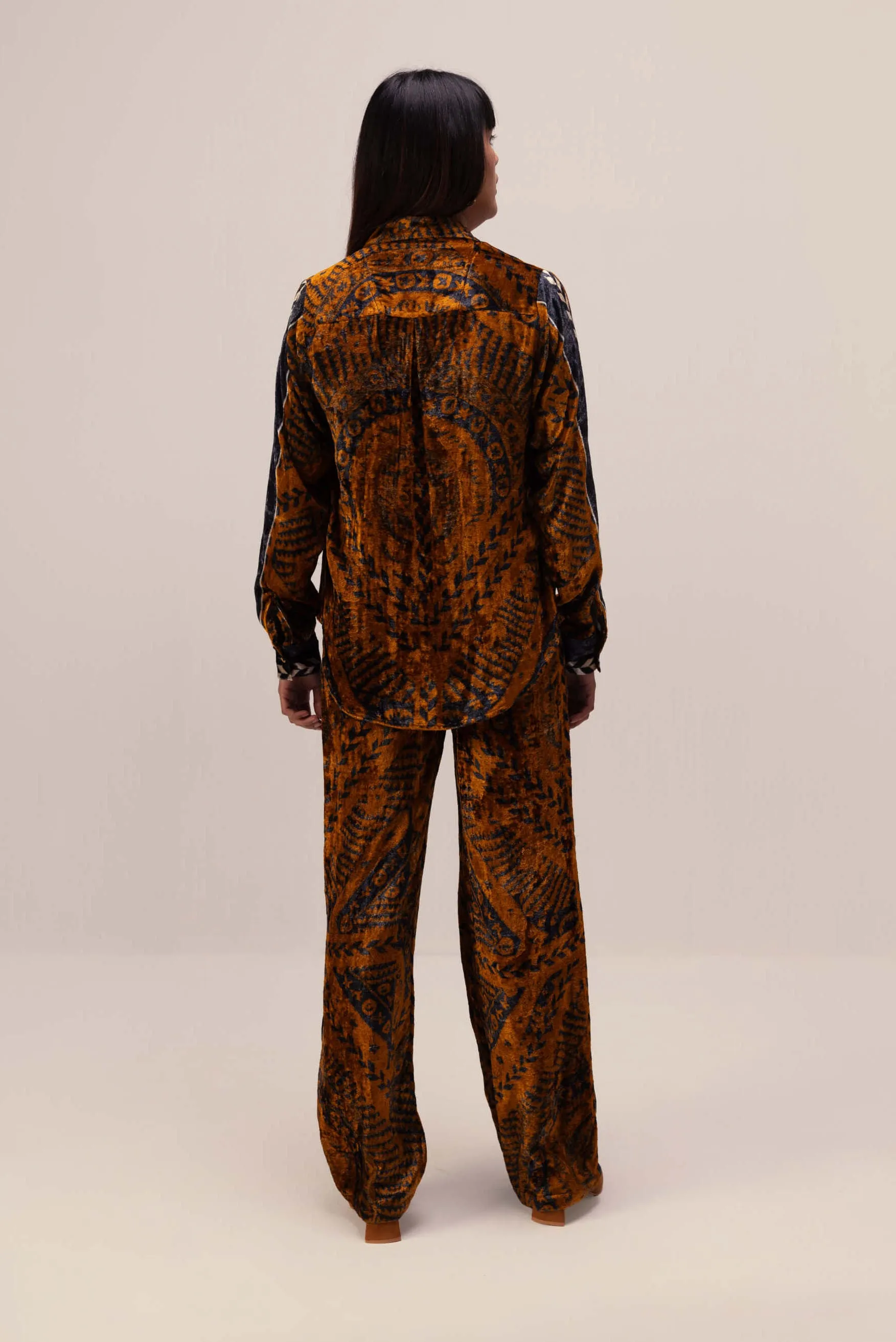Brown nikita velvet co-ord set