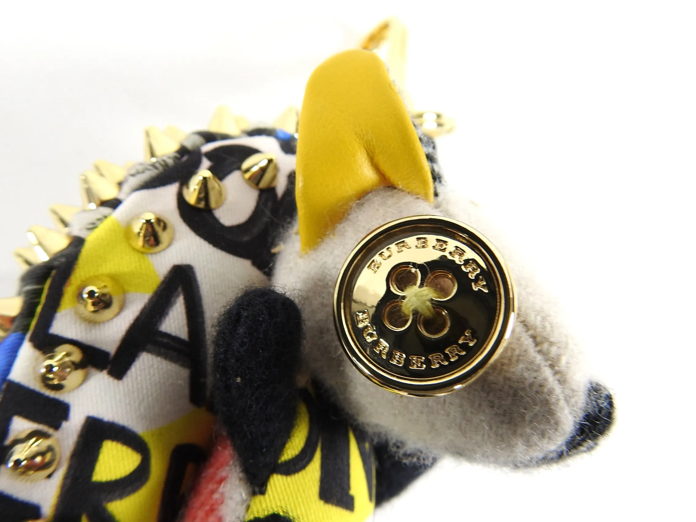 Burberry Bob The Hedgehog Graffiti Print Keychain Charm