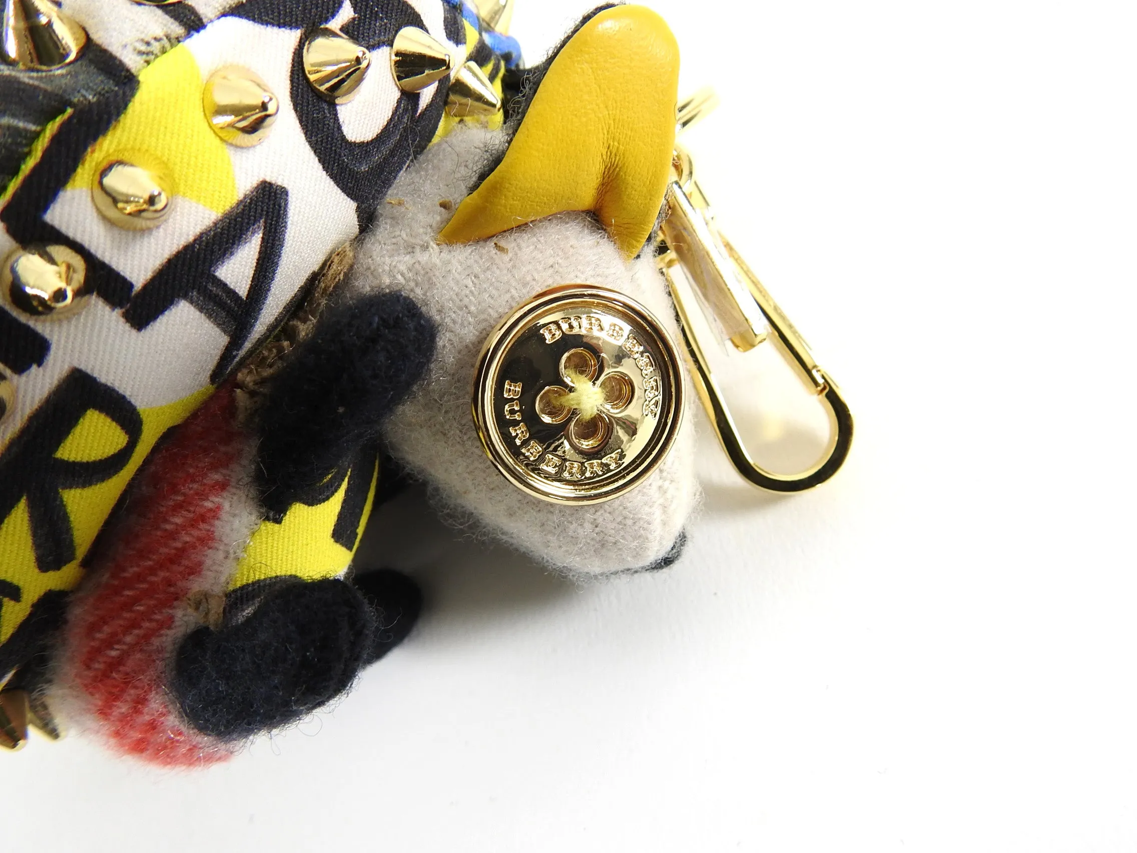 Burberry Bob The Hedgehog Graffiti Print Keychain Charm