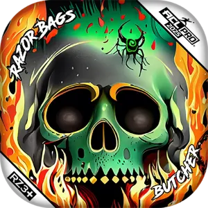 Butcher | Nuclear Skull | ACL PRO Razor Cornhole Bags