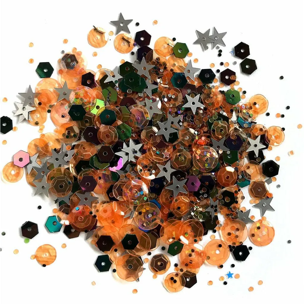 Buttons Galore & More - Shaker Embellishments - Sequin in Cello Bags - Witches Brew / PS516