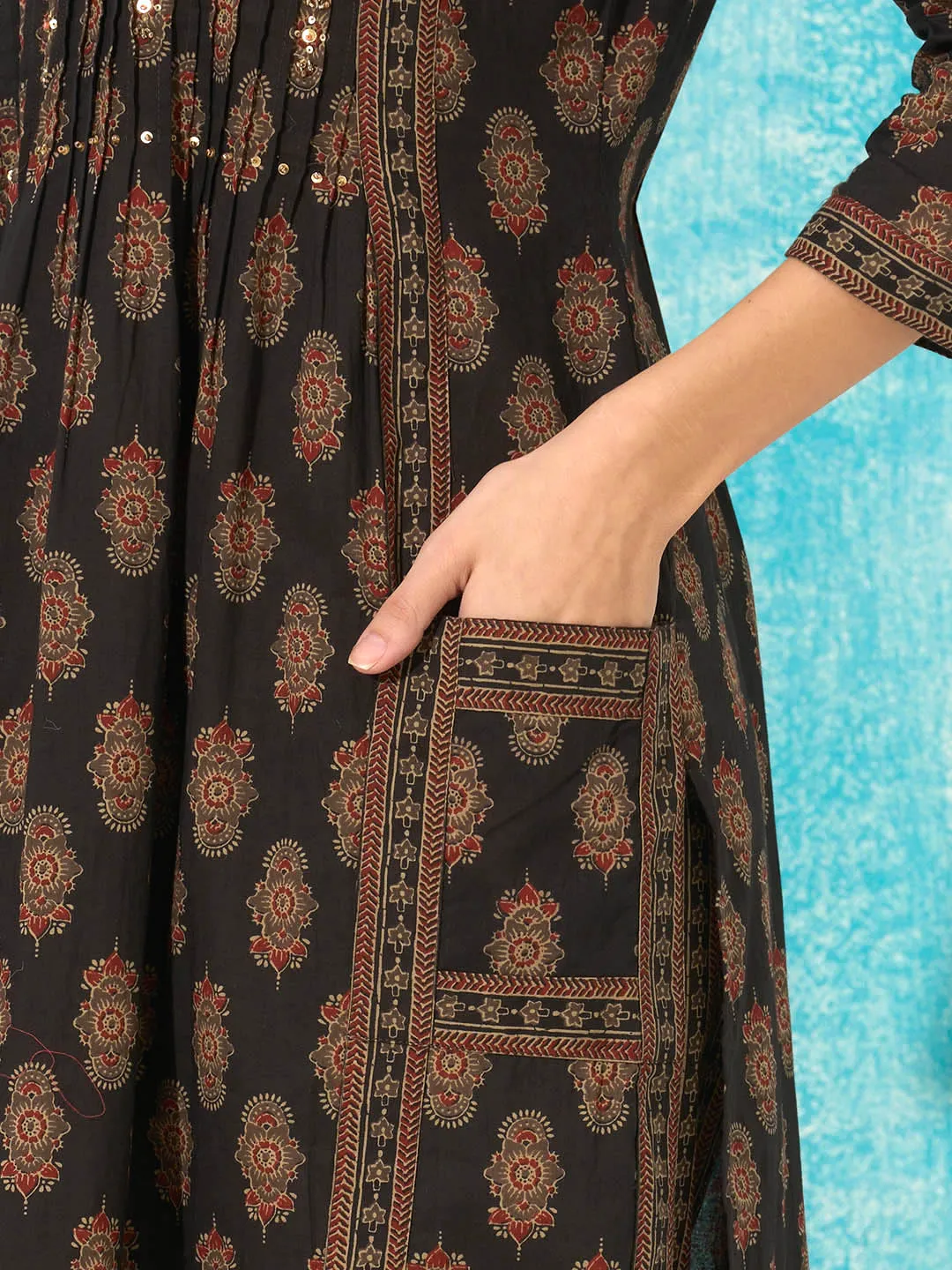 Buy Brown Comfort Fit Cotton Suit Set for Women Online - Zola