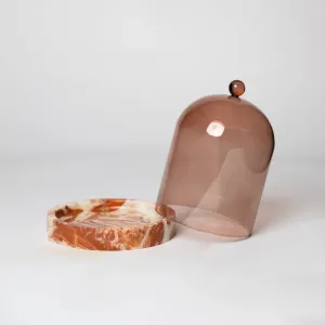 Candle Cloche Brick   Stone