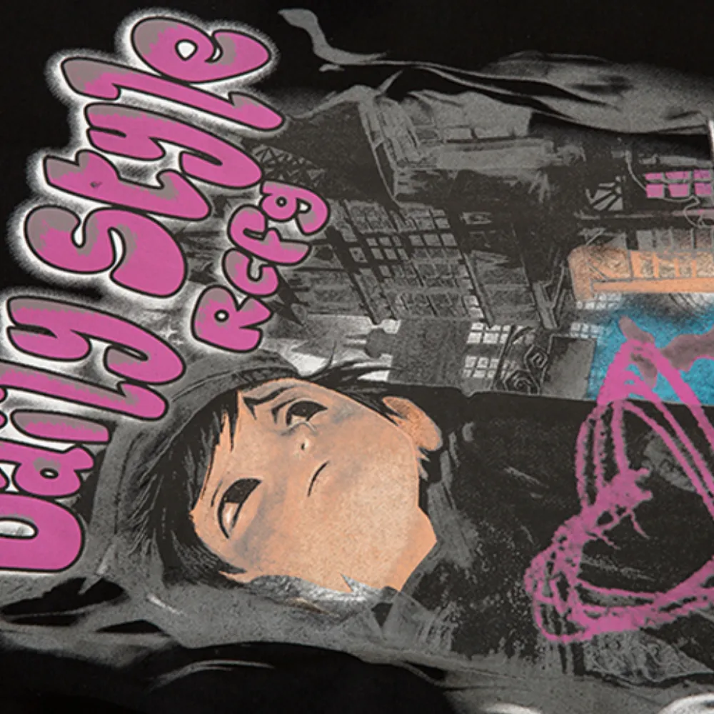 Cartoon Heart Graffiti Oversize T-shirt