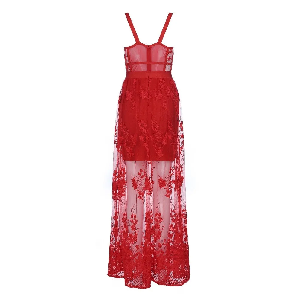 Celestial Glamour Evening Party Dress