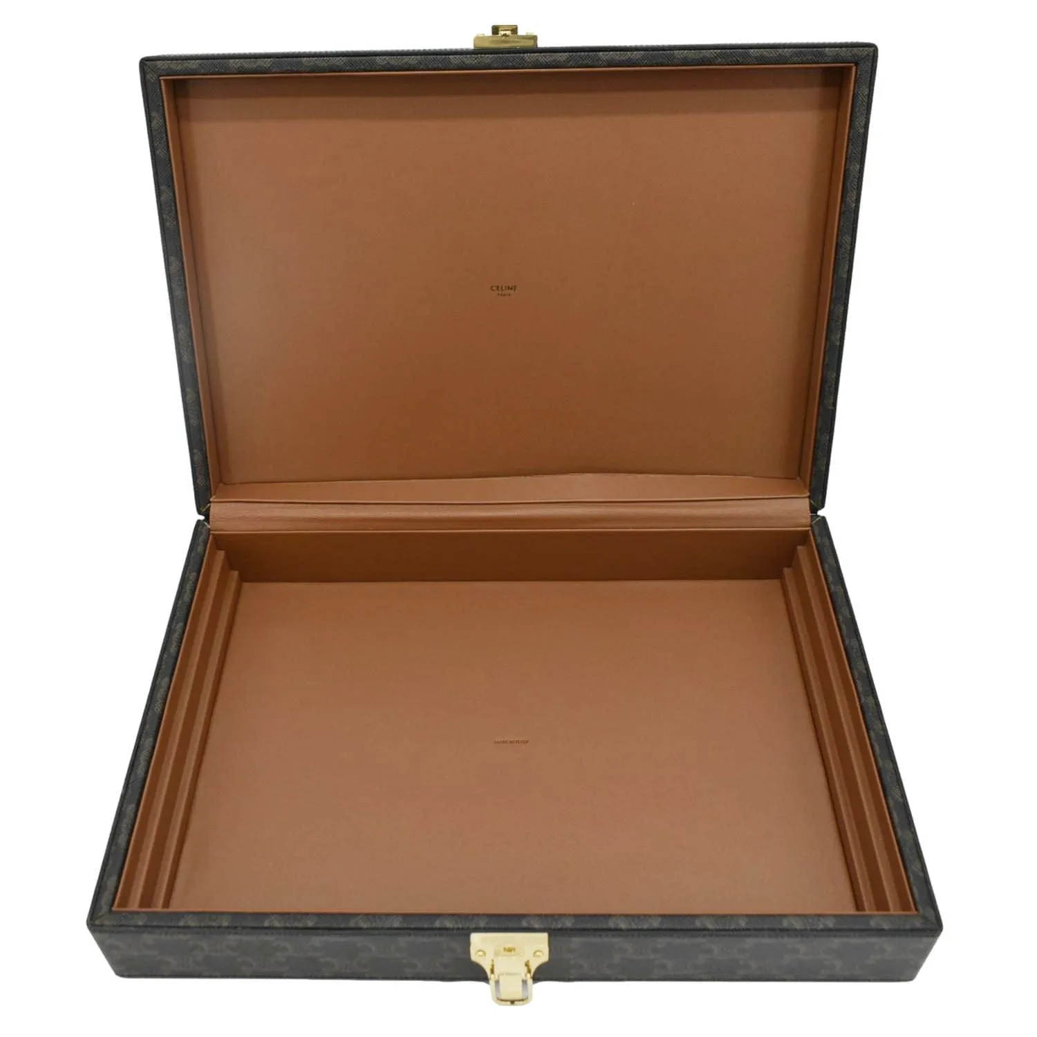 CELINE Triomphe Canvas Stationery Case Brown