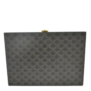 CELINE Triomphe Canvas Stationery Case Brown